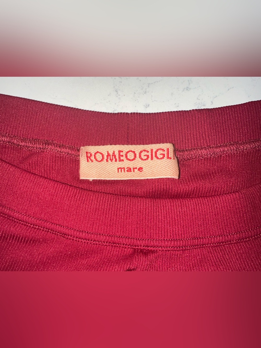 Romeo Gigli Mare Men's Red Swim Trunks